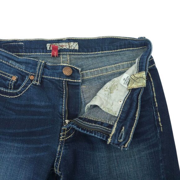 BKE Buckle Drew Boot Cut Jeans Womens Size 28 READ Distressed Mid Rise Denim - Picture 7 of 16
